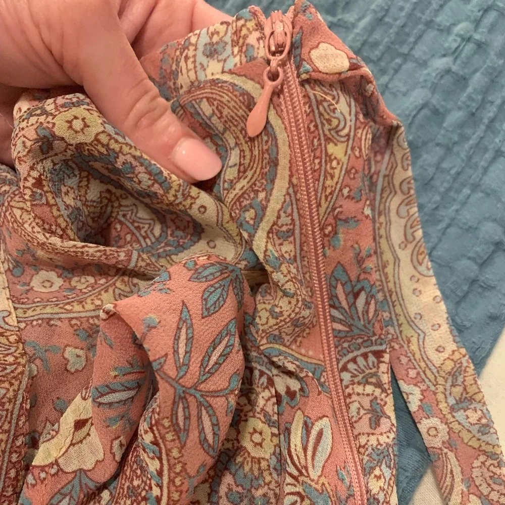 Revolve/ Show Me Your Mumu Great Wrap Blushing Paisley Wrap Skort - Picture 5 of 9